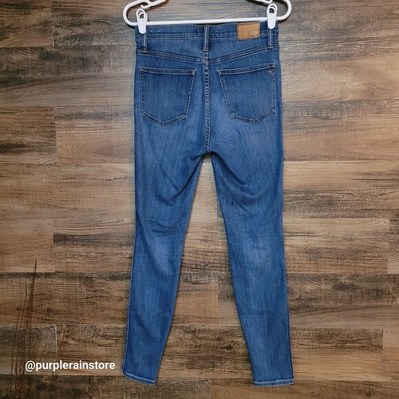 Madewell Jeans Size 28 Skinny 10" High Rise Tummy Control Danny Wash G7391 - Picture 2 of 12
